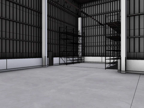 Warehouse Interior 9 3D Model