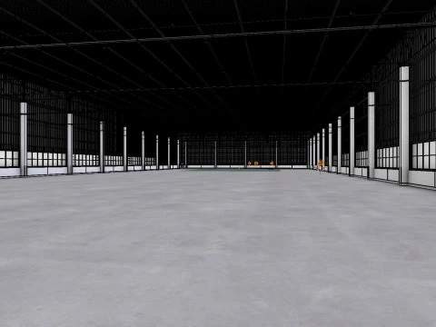 Warehouse Interior 9 3D Model