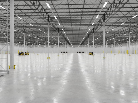 Warehouse Interior 10 3D Model