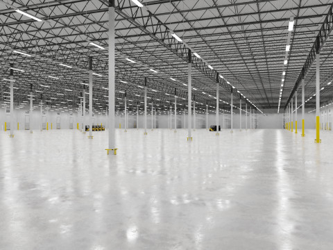 Warehouse Interior 10 3D Model
