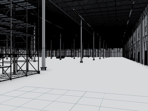 Warehouse Interior 10 3D Model
