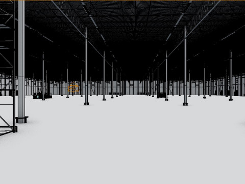 Warehouse Interior 10 3D Model