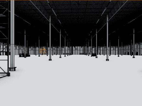 Warehouse Interior 10 3D Model