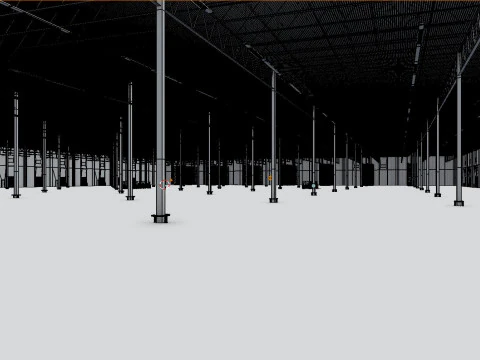 Warehouse Interior 10 3D Model