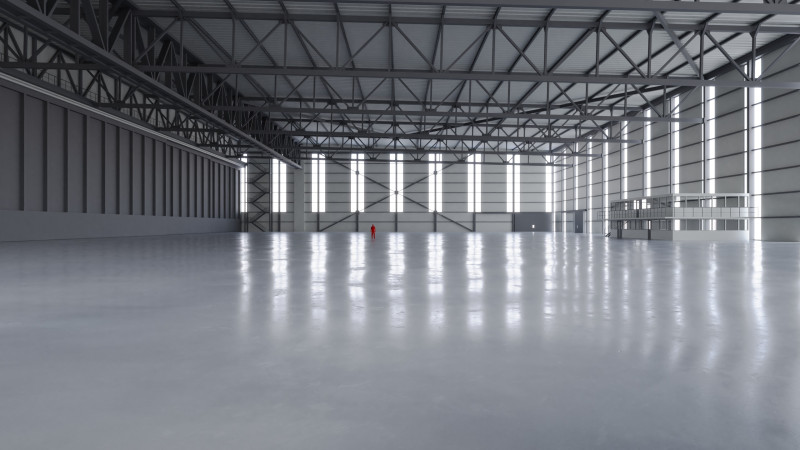 Airplane Hangar Interior 2 Modelo 3D .c4d .max .obj .3ds .fbx .stl .blend