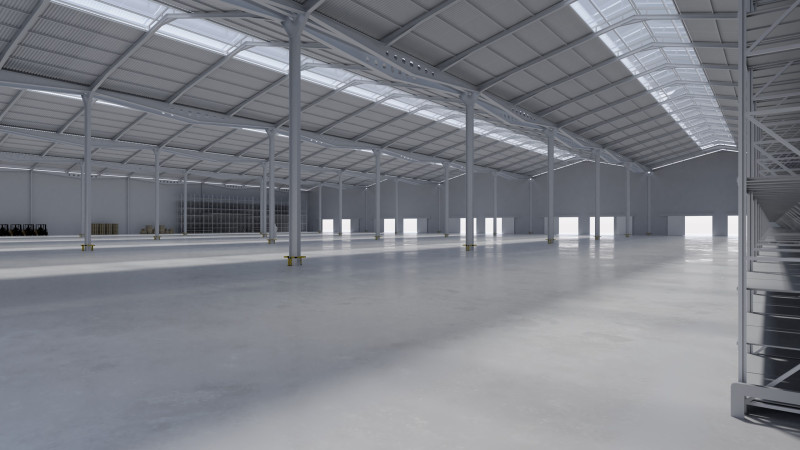 Warehouse Interior 11 3D 模型 .c4d .max .obj .3ds .fbx .stl .blend