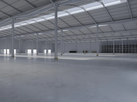 Warehouse Interior 11 3D Model