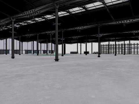 Warehouse Interior 11 3D Model