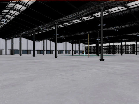 Warehouse Interior 11 3D Model
