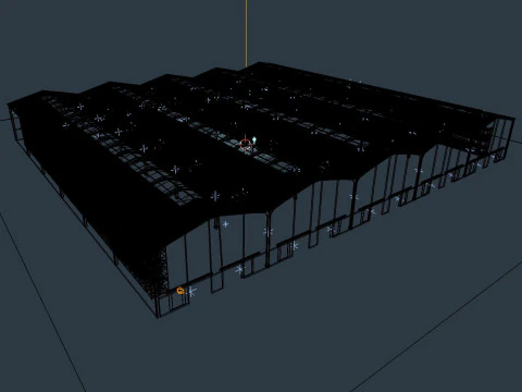 Warehouse Interior 11 3D Model