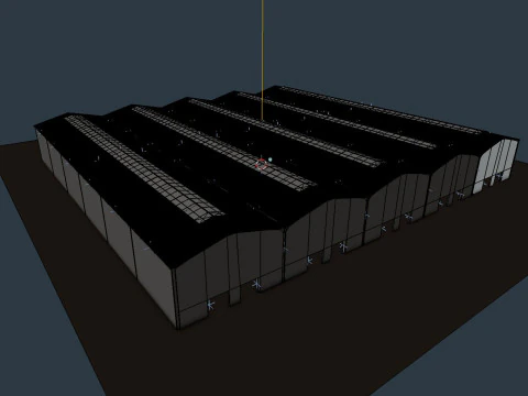 Warehouse Interior 11 3D Model