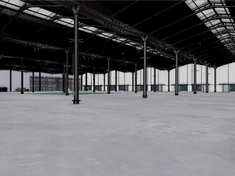 Warehouse Interior 11 3D Model