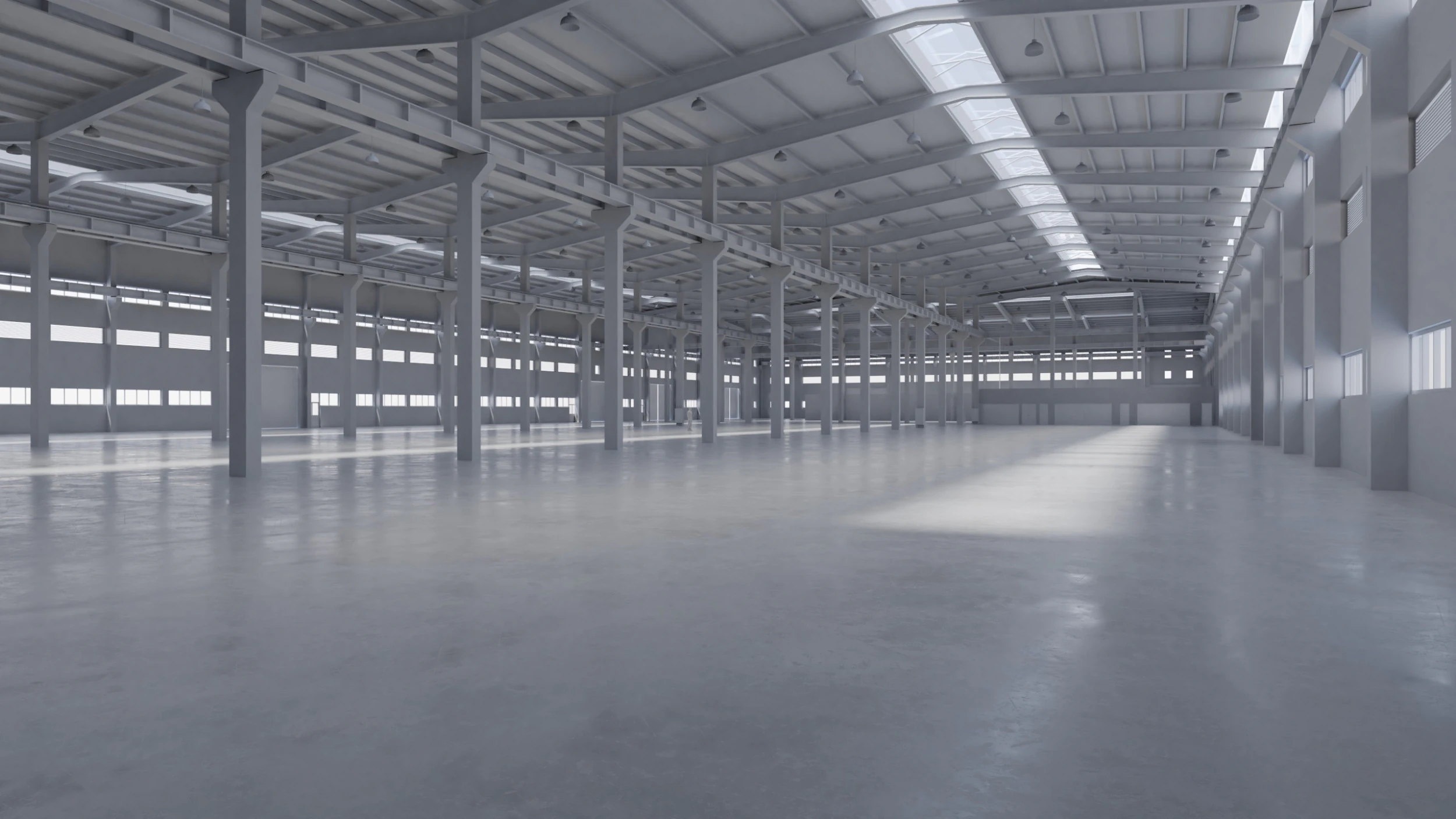 Factory Hall Interior 5 3D Model .c4d .max .obj .3ds .fbx .stl .blend 