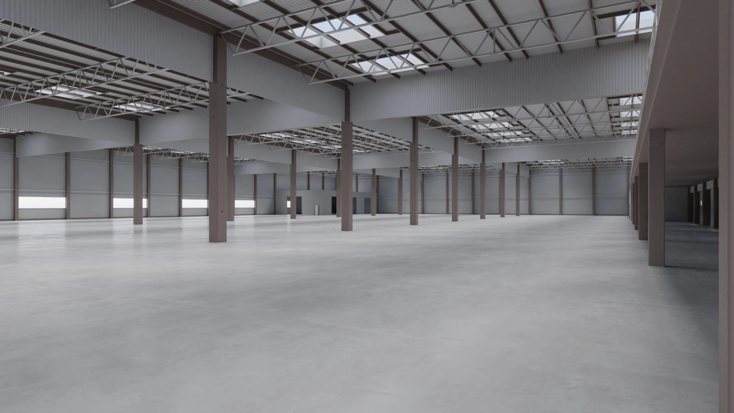 Factory Hall Interior 7 3D Model .c4d .max .obj .3ds .fbx .stl .blend 