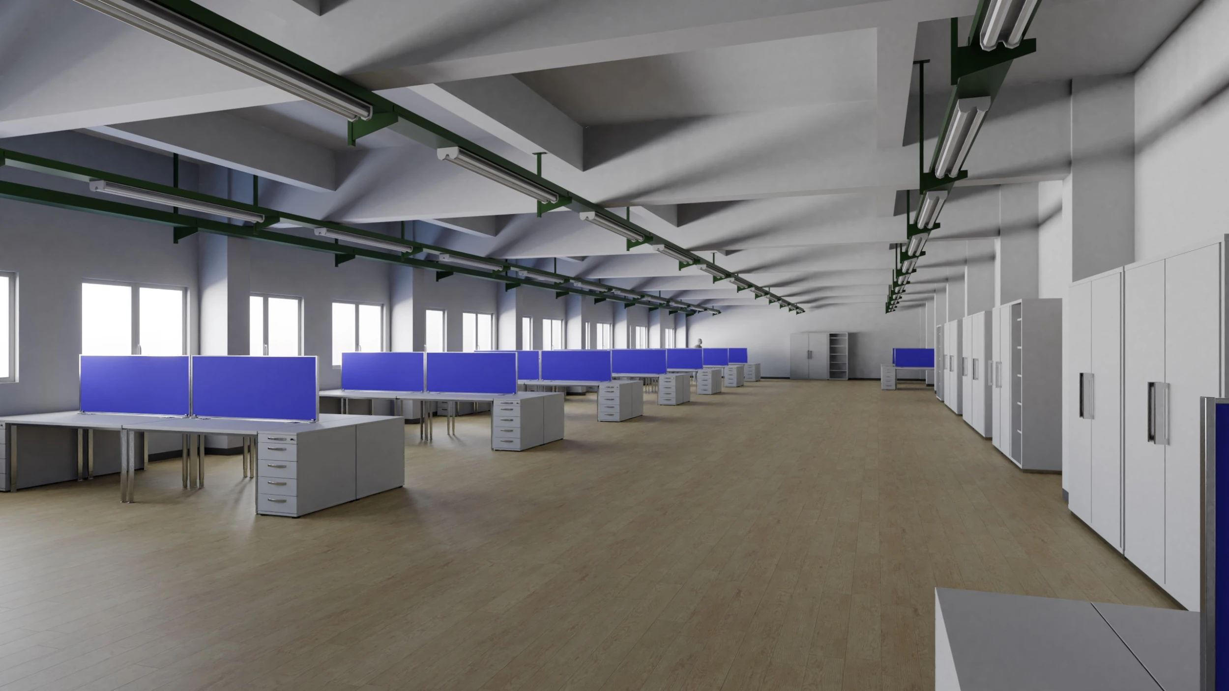 Office Interior 1 3D Model .c4d .max .obj .3ds .fbx .stl .blend 