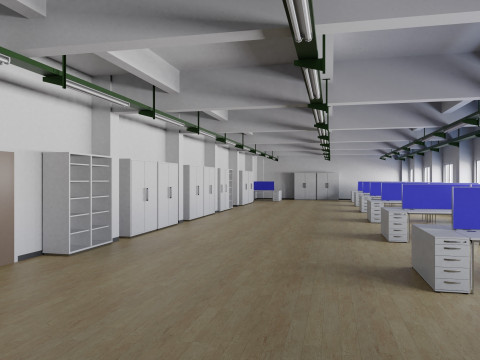 Office Interior 1 3D Model