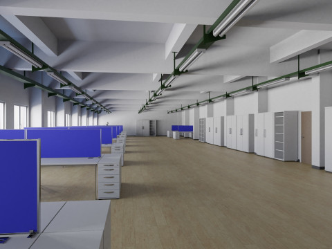 Office Interior 1 3D Model