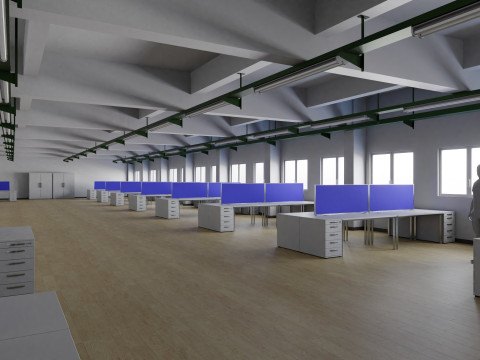 Office Interior 1 3D Model