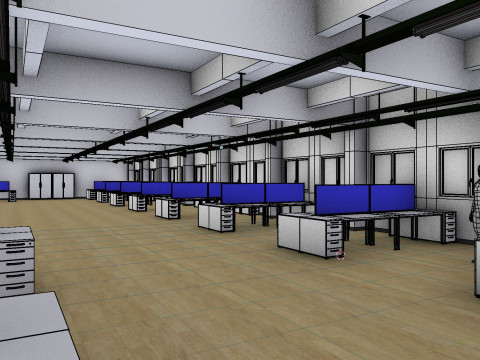 Office Interior 1 3D Model