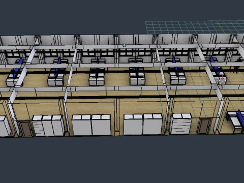 Office Interior 1 3D Model