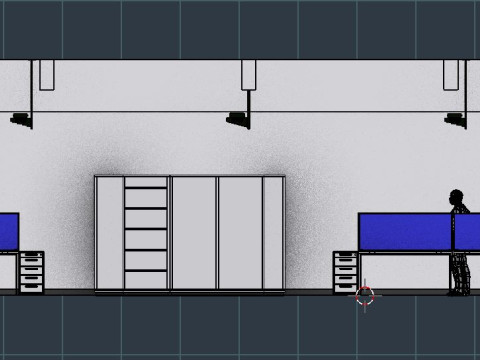 Office Interior 1 3D Model
