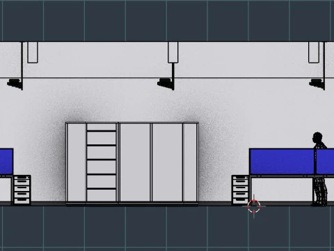 Office Interior 1 3D Model