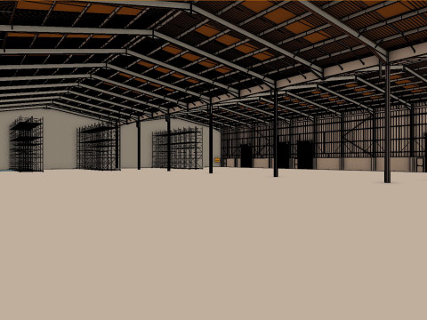 Warehouse Interior 12 Model 3D