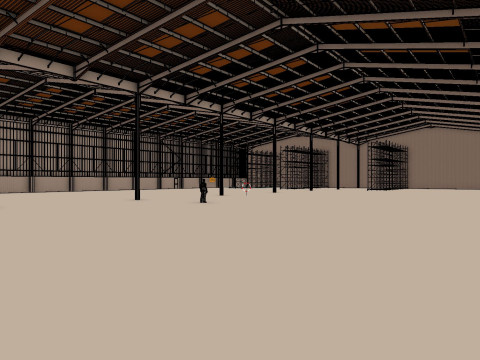 Warehouse Interior 12 Model 3D