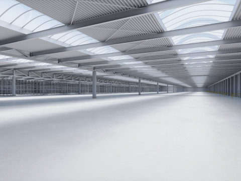 Industrial Warehouse Interior 1 3D Модель