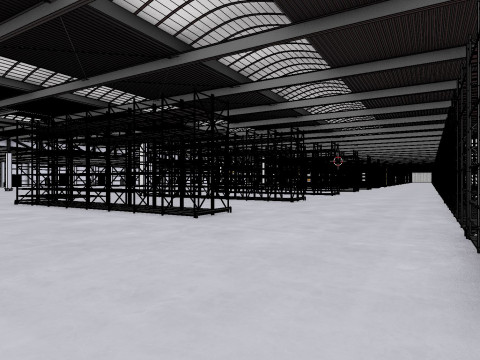 Industrial Warehouse Interior 1 3D Модель