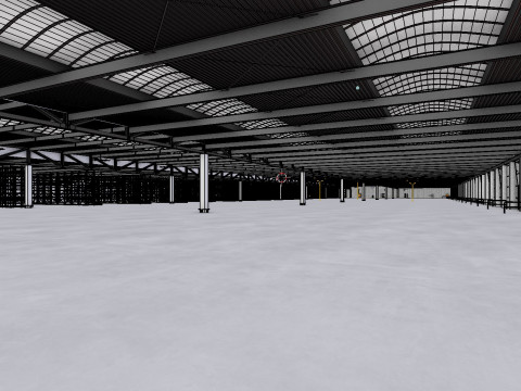 Industrial Warehouse Interior 1 3D Модель