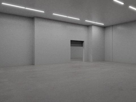 Industrial Warehouse Interior 2 3D 모델