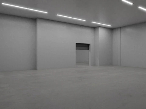 Industrial Warehouse Interior 2 3D Model