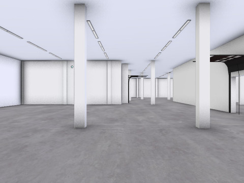 Industrial Warehouse Interior 2 3D 모델