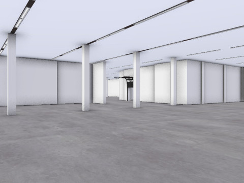 Industrial Warehouse Interior 2 3D 모델