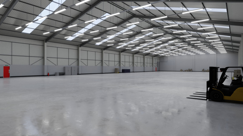 Industrial Warehouse Interior 3 3D Model .c4d .max .obj .3ds .fbx .stl .blend