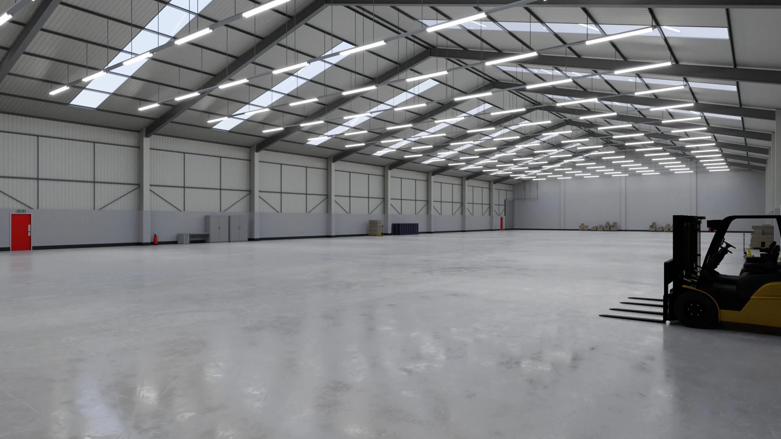 Industrial Warehouse Interior 3 3D Model .c4d .max .obj .3ds .fbx .stl .blend