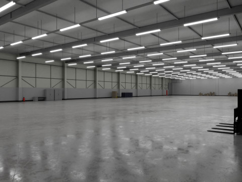 Industrial Warehouse Interior 3b 3D-Modell