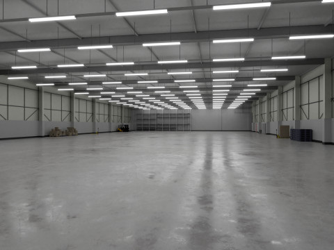 Industrial Warehouse Interior 3b Modelo 3D