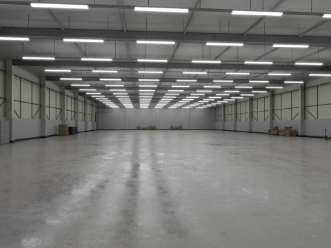 Industrial Warehouse Interior 3b Modelo 3D