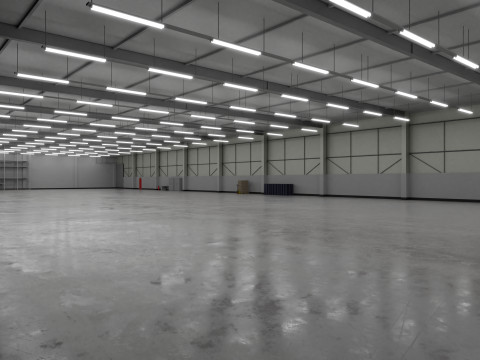Industrial Warehouse Interior 3b Modelo 3D