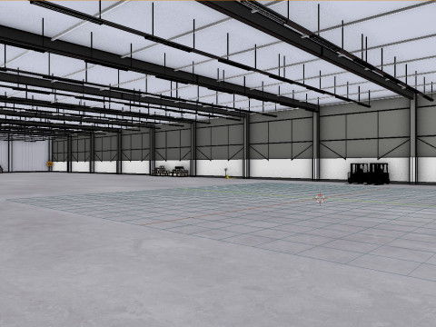 Industrial Warehouse Interior 3b Modelo 3D