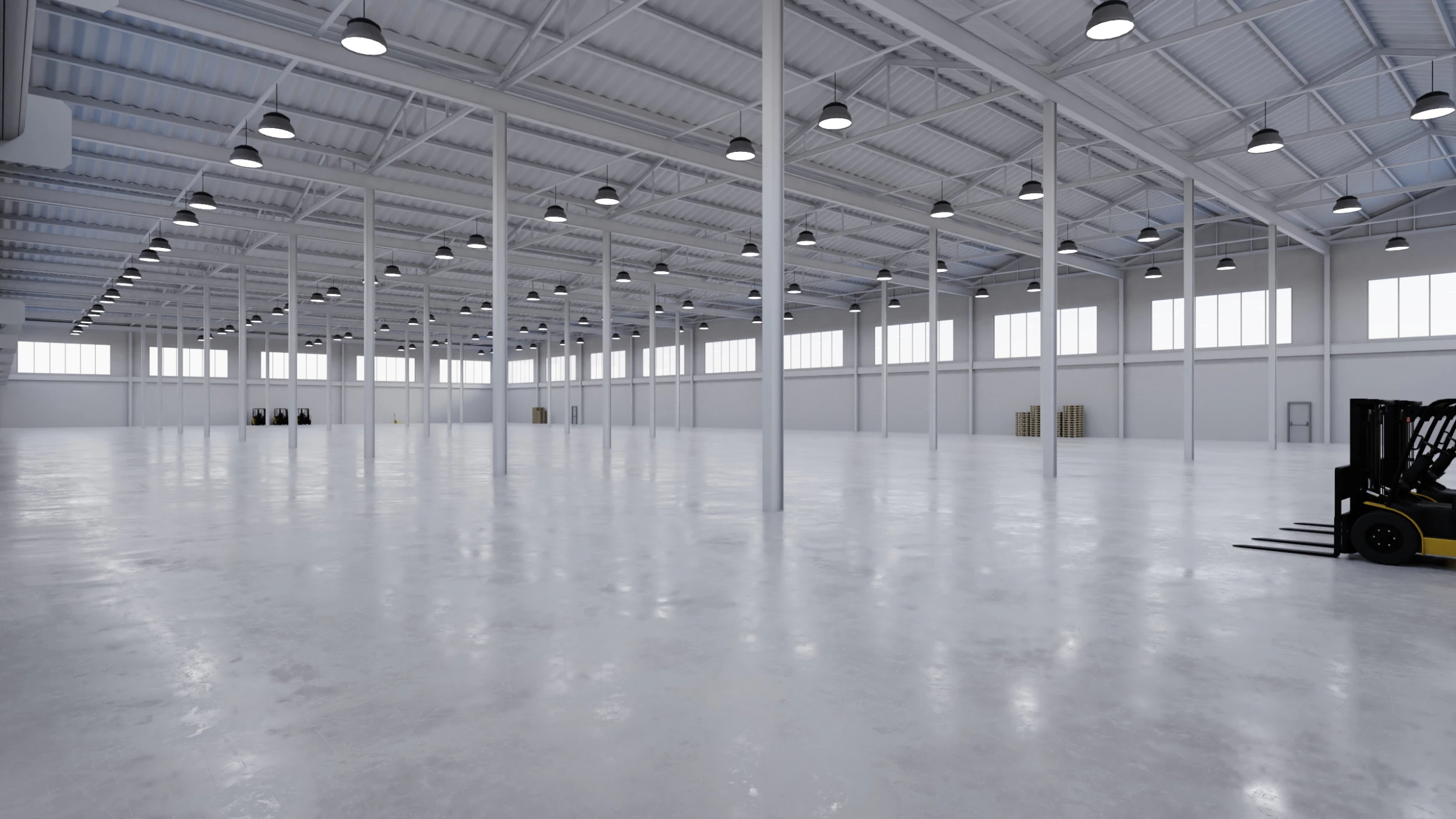 Industrial Warehouse Interior 5 3D Model .c4d .max .obj .3ds .fbx .stl .blend 