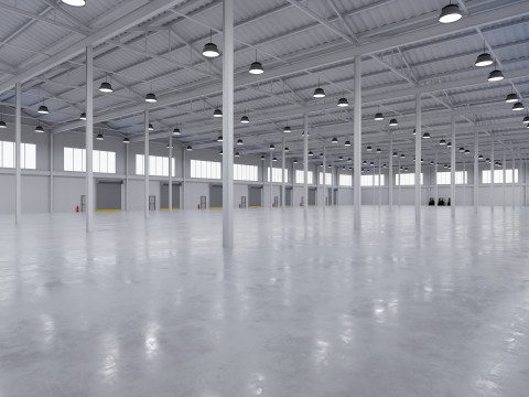 Industrial Warehouse Interior 5 3Dモデル