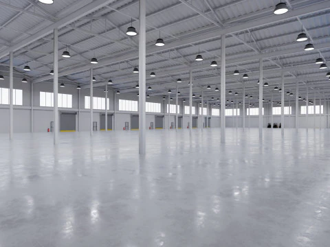 Industrial Warehouse Interior 5 3D Model