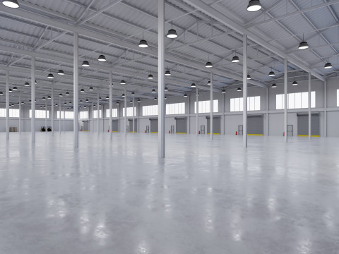 Industrial Warehouse Interior 5 3Dモデル