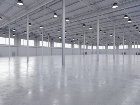 Industrial Warehouse Interior 5 3D Model