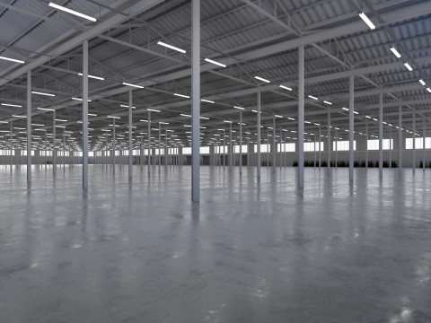 Industrial Warehouse Interior 5b 3D 模型