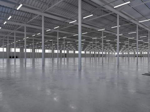 Industrial Warehouse Interior 5b 3D 模型