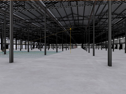 Industrial Warehouse Interior 5b 3D 模型